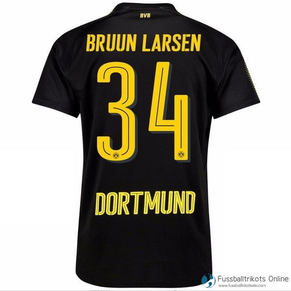 Borussia Dortmund Trikot Auswarts Bruun Larsen 2017-18 Fussballtrikots Günstig